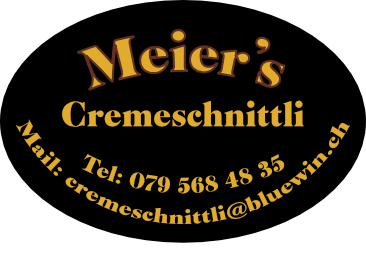 Logo von Meier's Cremeschnittli. Die besten Cremeschnitten in der Region